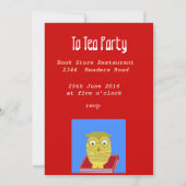 金色フクロウ 招待状 (裏面)