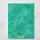 金色メリーで明るいパーソナライズされた シーズンカード (裏面)