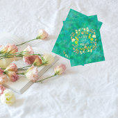 金色メリーで明るいパーソナライズされた シーズンカード