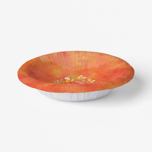 金色メリーで明るいパーソナライズされた ペーパーボウル (傾斜あり)