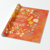 金色メリーで明るいパーソナライズされた ラッピングペーパー (アンロールド)