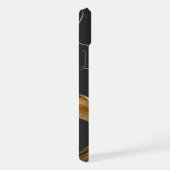 金色中国の龍のアート | 神話の生物ファンタジー iPhoneケース (右側面)