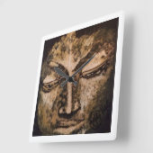 金色仏 スクエア壁時計 (傾斜)