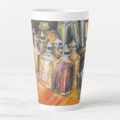 金色光のイデオグラフィ カフェラテマグ (正面)