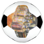 金色光のイデオグラフィ サッカーボール (回転)