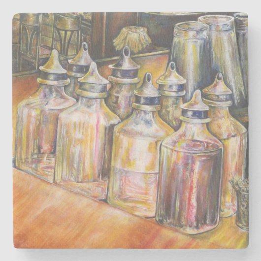 金色光のイデオグラフィ ストーンコースター (正面)