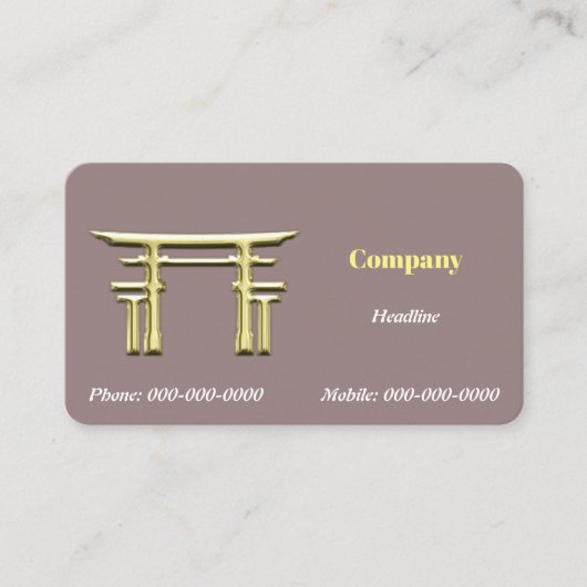 金色神道 名刺 (正面)