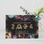 金色花火の新年会招待状 招待状 (スタンド正面)