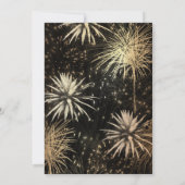 金色花火新年イブパーティー招待状 招待状 (裏面)