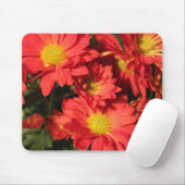 金色、オレンジ色のデイジー花。 マウスパッド (マウス)