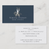 金花のサロンはロゴを切ります 名刺 (正面/裏面)