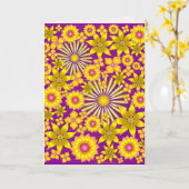 金花の挨拶状 カード (黄色い花)