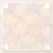 金花模様 ガラスコースター (裏面)