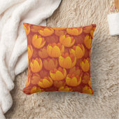 金花模様 クッション (ブランケット)