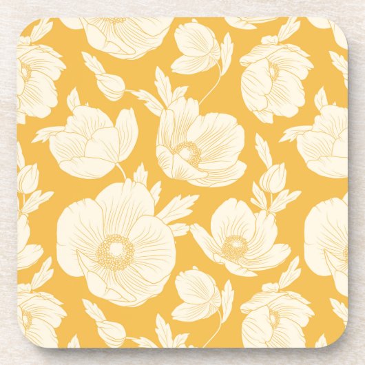 金花模様 コースター (正面)