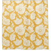 金花模様 シャワーカーテン (正面)