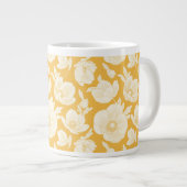 金花模様 ジャンボコーヒーマグカップ (正面右)