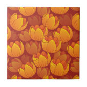 金花模様 タイル (正面)