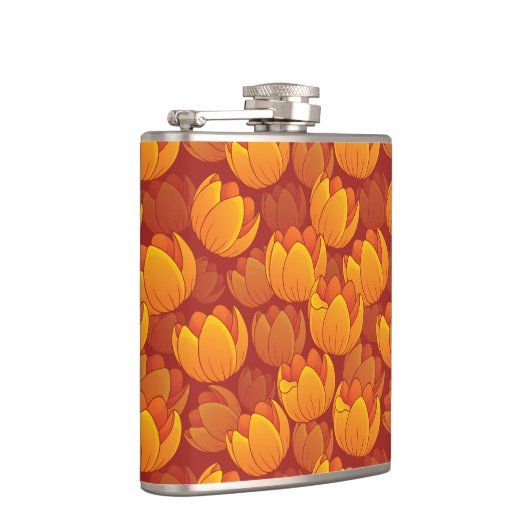 金花模様 フラスク (右)