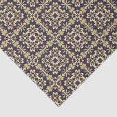 金芸術のヴィンテージのダマスク織パターン 薄葉紙 (詳細)