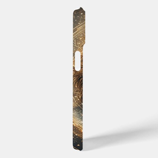 金芸術的の幾何学模様のライオン Case-Mate iPhoneケース (裏面 / 右)