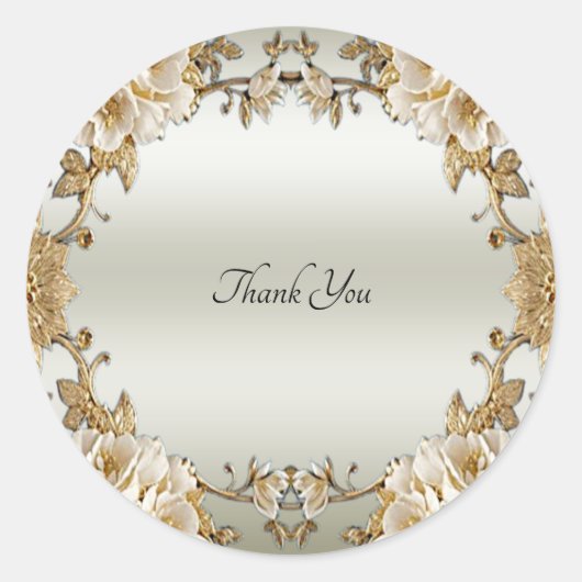 金華美の花シール ラウンドシール (正面)