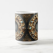 金華美属と宝石のカスタマイズ可能な聖句 コーヒーマグカップ (中央)