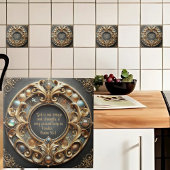 金華美属と宝石の聖句 タイル