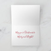 金落書きの休日のクリスマスカード シーズンカード (内部)