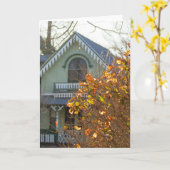 金葉のとジンジャーブレッド – Martha's Vineyard カード (黄色い花)