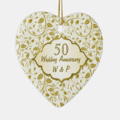 金葉第50の結婚記念日 セラミックオーナメント (右)