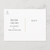 金葉 ブラック オータム エレガンス Save the Date 案内ポストカード (裏面)