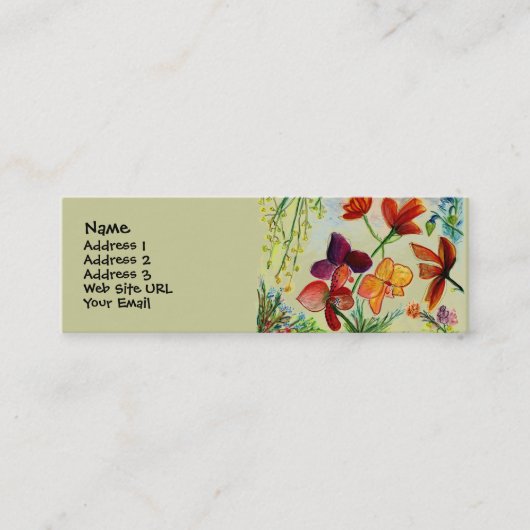 金蘭のプロフィールカード スキニー名刺 (正面)