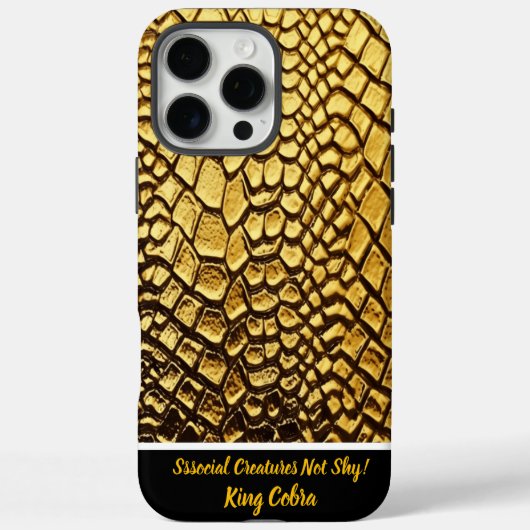 金蛇の皮の魅惑的な質感 Case-Mate iPhoneケース (裏面)