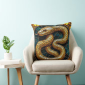 金蛇ステンドグラス クッション (椅子)