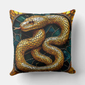 金蛇ステンドグラス クッション (裏面)