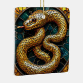 金蛇ステンドグラス セラミックオーナメント (右)