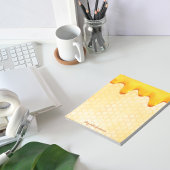 金蜂ハニカムパターンハチミツ滴名 ノートパッド