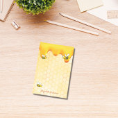 金蜂ハニカムパターンハチミツ滴名 ポストイット