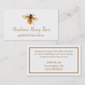 金蜂蜜の蜂の名刺 名刺 (正面/裏面)