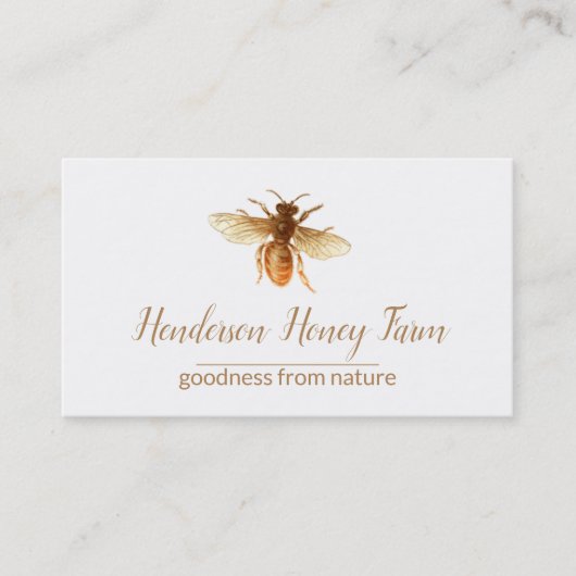 金蜂蜜の蜂の名刺 名刺 (正面)