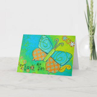 金蝶は感謝していしています サンキューカード