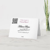 金蝶ギフトカードを持つユリ-カスタマイズ カード (裏面)