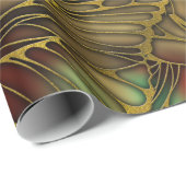 金蝶翼パターン ラッピングペーパー (ロールコーナー)