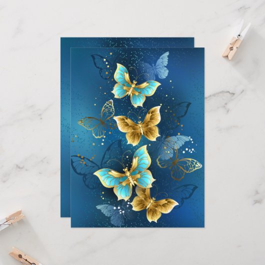 金蝶 カード (正面/裏面インサイチュ)