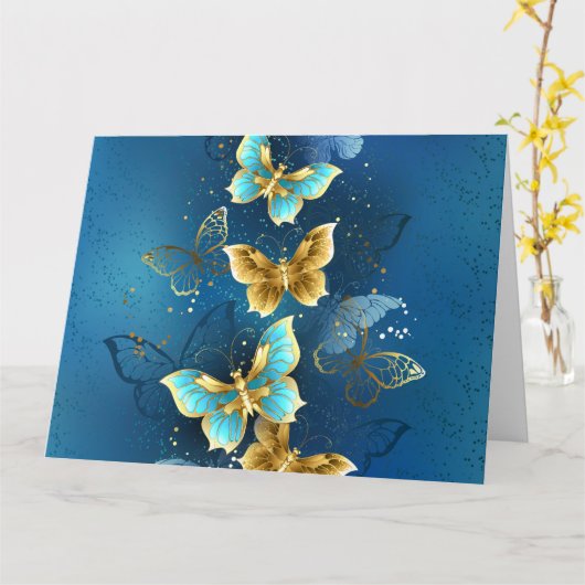 金蝶 カード (黄色い花)