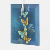 金蝶 ガラスオーナメント (正面左)