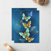 金蝶 ノートカード (正面/裏面インサイチュ)