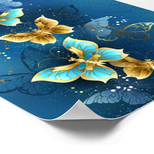 金蝶 ポスター (角)