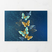 金蝶 三つ折り招待状 (カバー)